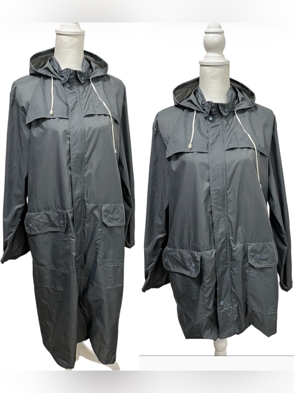 Vintage MacJac Women’s Convertible Length Nylon Rain Jacket